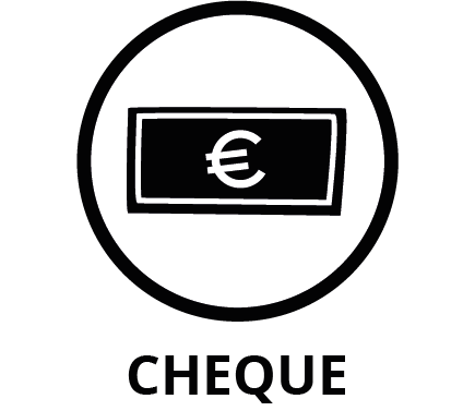 Doneren met cheque